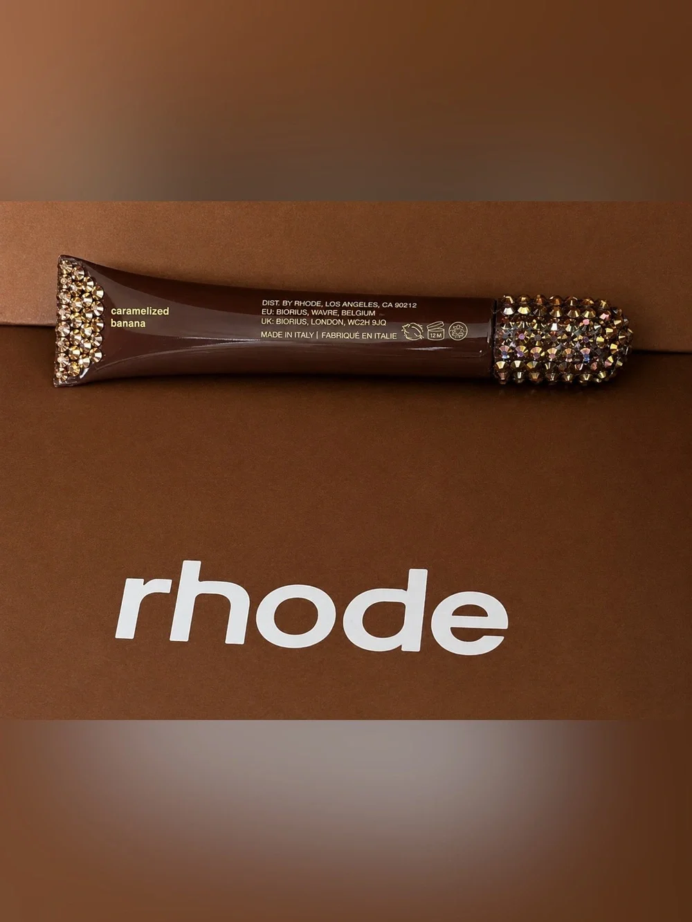 RHODE rhinestone caramelized banana peptide lip treatment